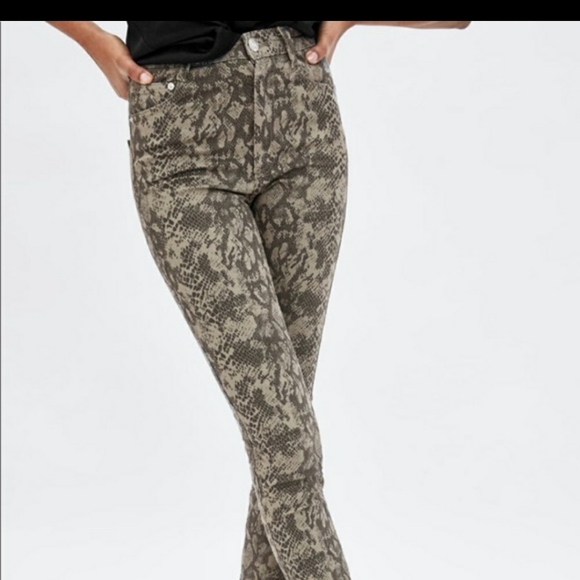 Zara Snakeskin print jeans - Picture 2 of 5